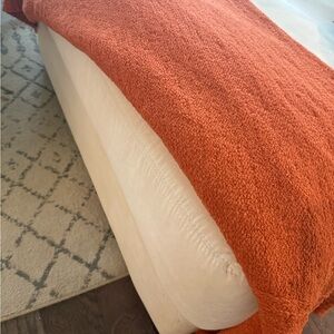 Cozy Orange Throw Blanket